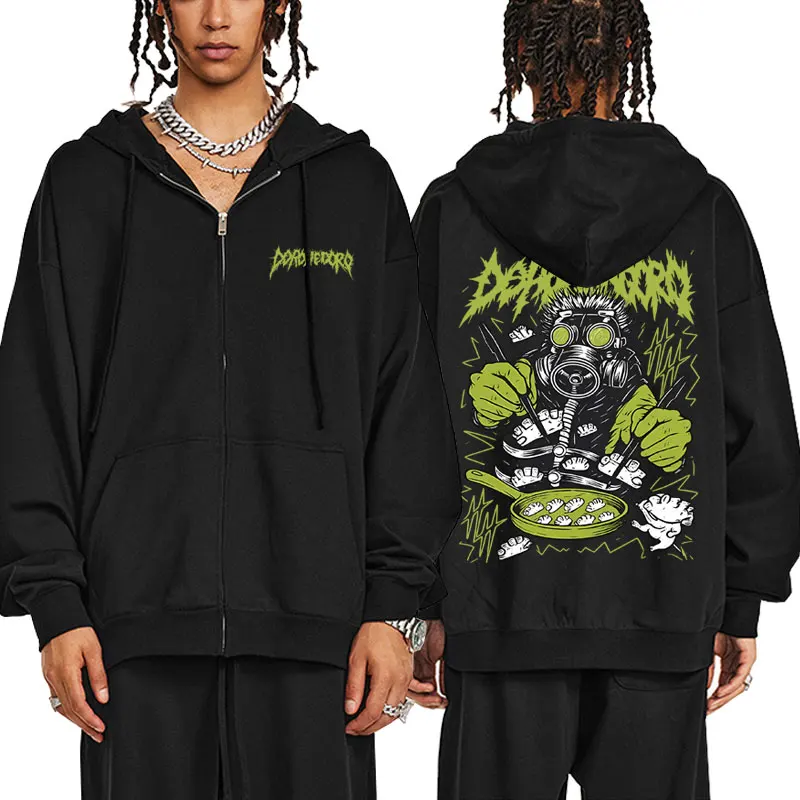 

Anime Dorohedoro Welcome To Chaos Kaiman Zipper Hoodie Men Women Cartoon Manga Oversized Zip Up Jacket Unisex Vintage Sweatshirt