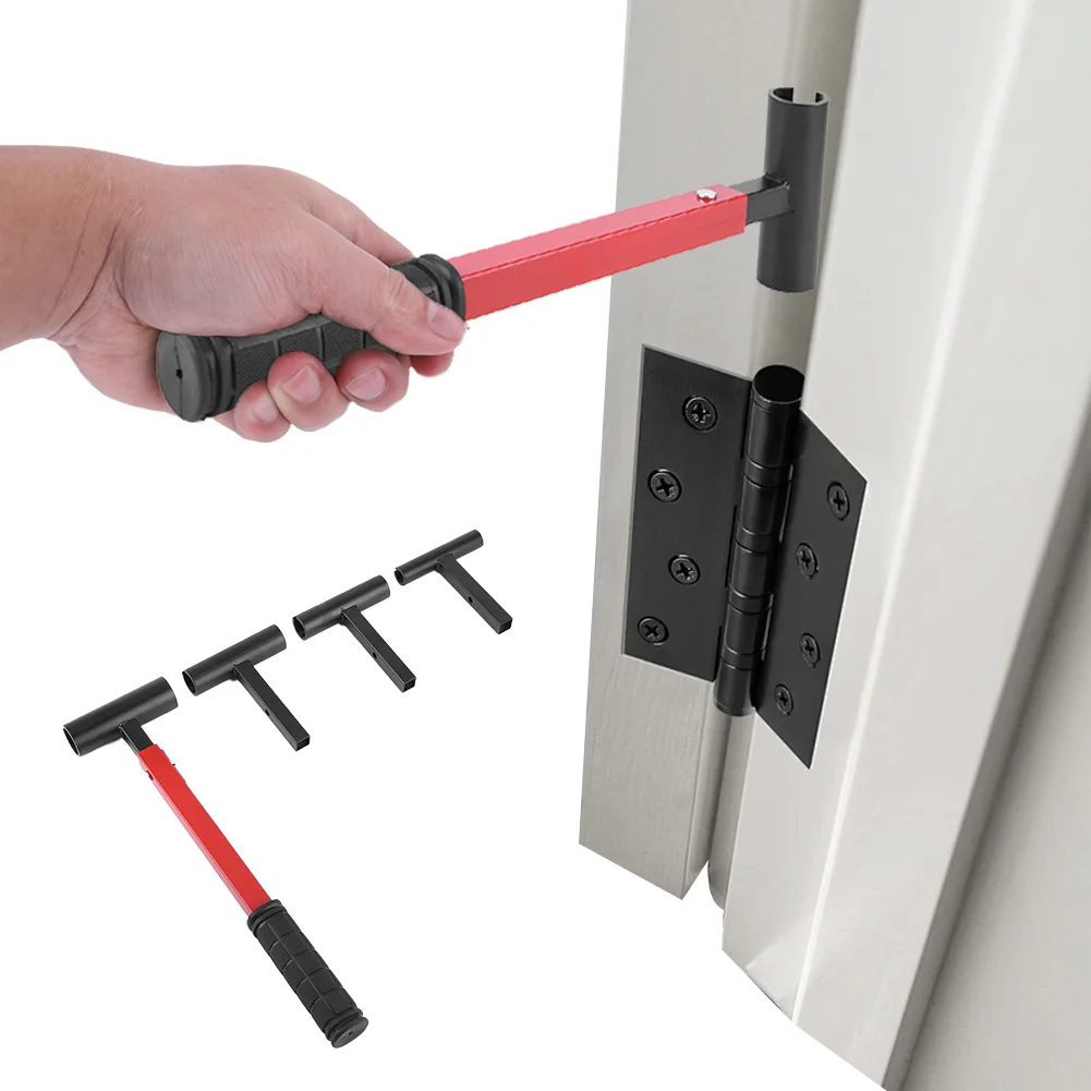

4 in 1 Hinge Space Adjusting Wrench Knuckle Bender with Rubber Grip Solve Doors Sag Stick Misalign for Flag Hinge