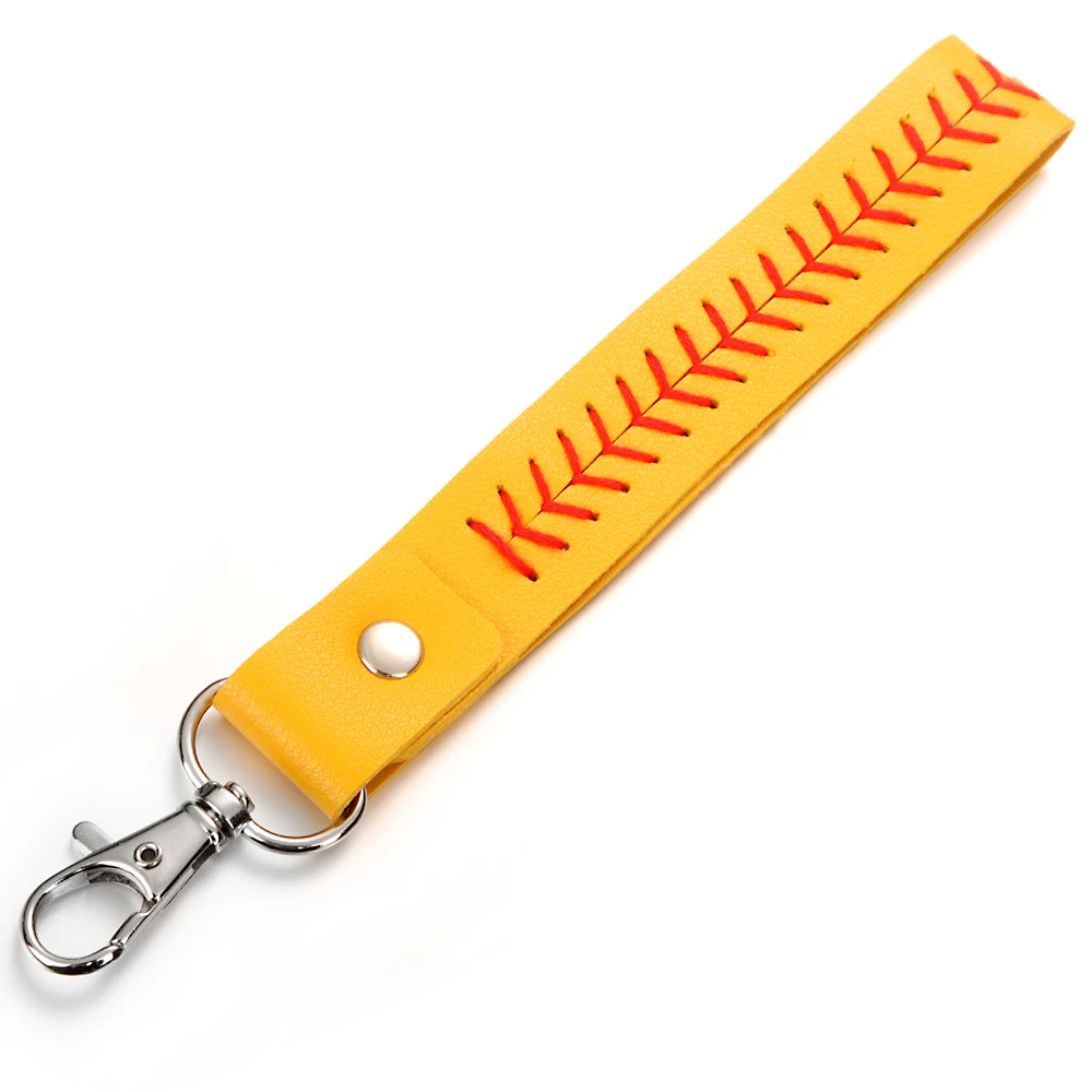 

Sport American Football Basketball Baseball 040 Pu Leather KeyChains Jewelry For Men Women Keyrings Gift