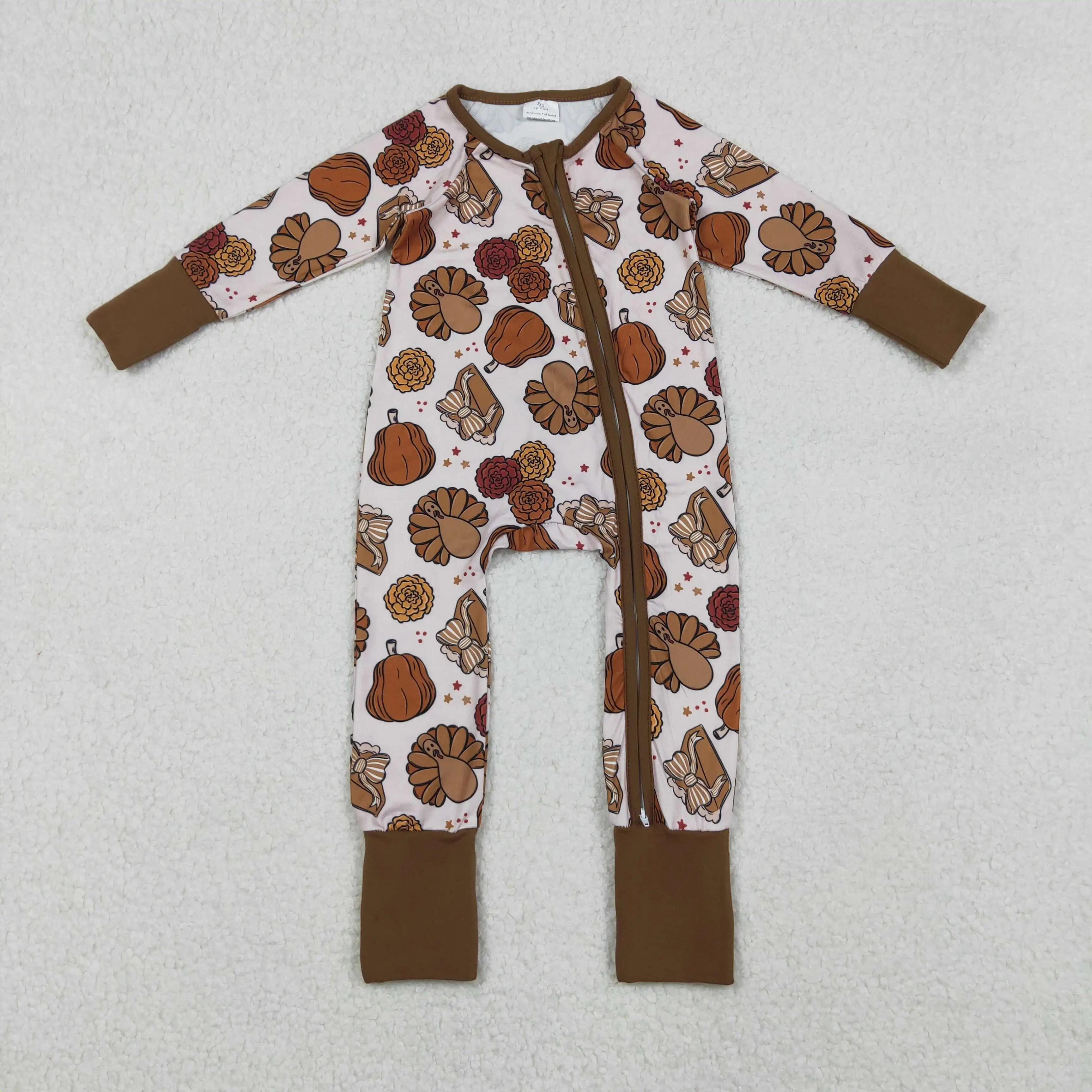 

Thanksgiving Baby Rompers Baby Boys Pie Turkey Pumpkins Zipper Footie Thanksgiving Pumpkin Pie Bow Turkey Baby Girls Zip Romper