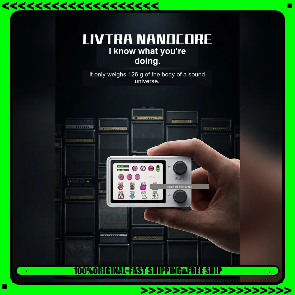 livtra-nanocore-compact-guitar-multi-effects-pedal-amp-cab-drive-mod-delay-reverb-eq-usb-c-recording-for-gifts