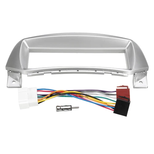 Imagen 2 del producto Para SUZUKI Alto para NISSAN Pixo para Marati A-Star Radio de coche Marco de Panel Fascia CD DVD tablero Audio cubierta embellecedora con adaptador de ISO-DIN
