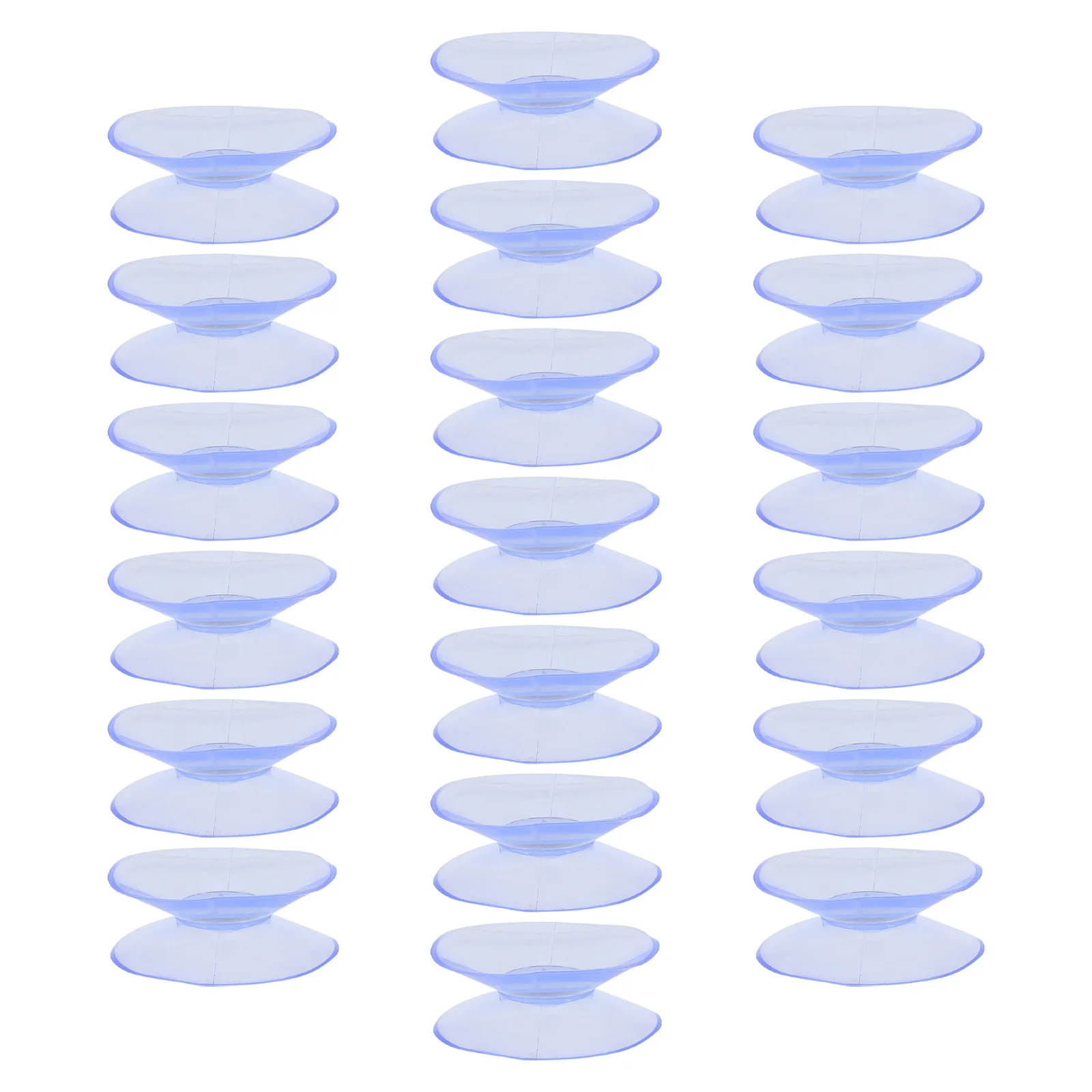20 шт. Прозрачные двухсторонние присоски для столов
