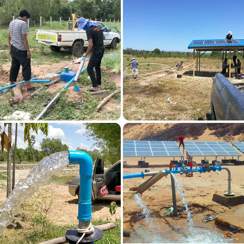 4 inch solar photovoltaic submersible pump, large flow agricultural irrigation pump, high lift solar pump