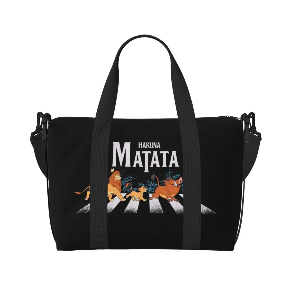 

Сумка-тоут Custom The Lion K-Kings для женщин, большая вместительная сумка для спортзала, пляжа и путешествий с забавным аниме-принтом