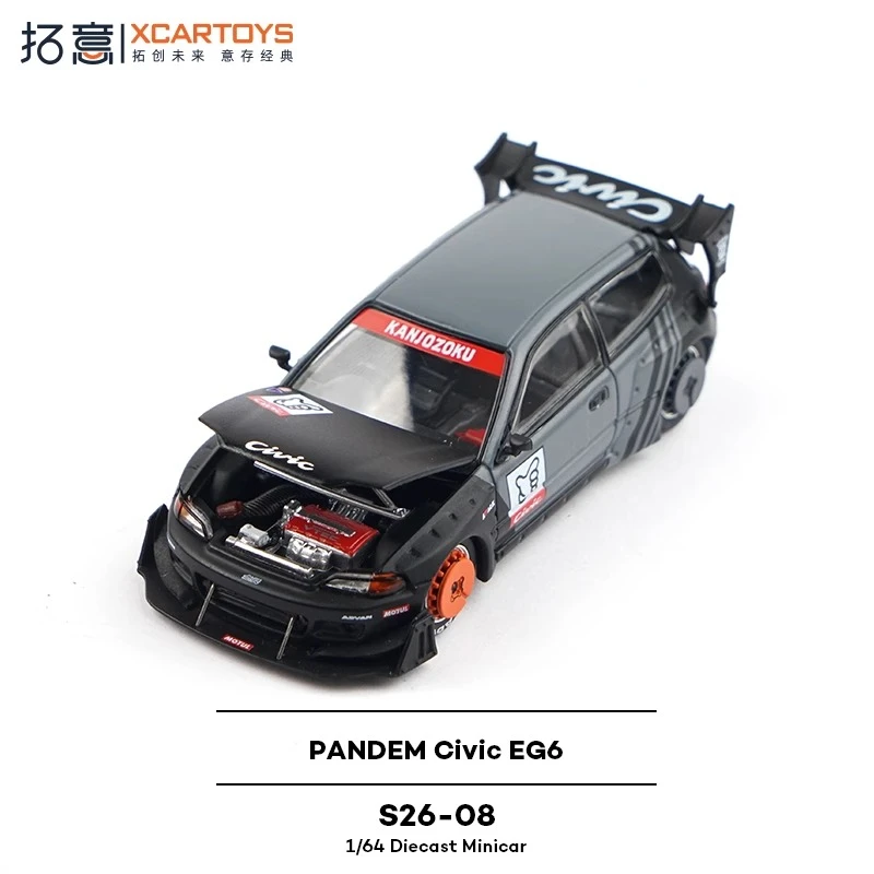 

Xcartoys 1/64 EG6 модель гоночного автомобиля миниатюрный суперкар украшения из сплава литая под давлением модель автомобиля коллекция игрушек подарок модель для энтузиастов