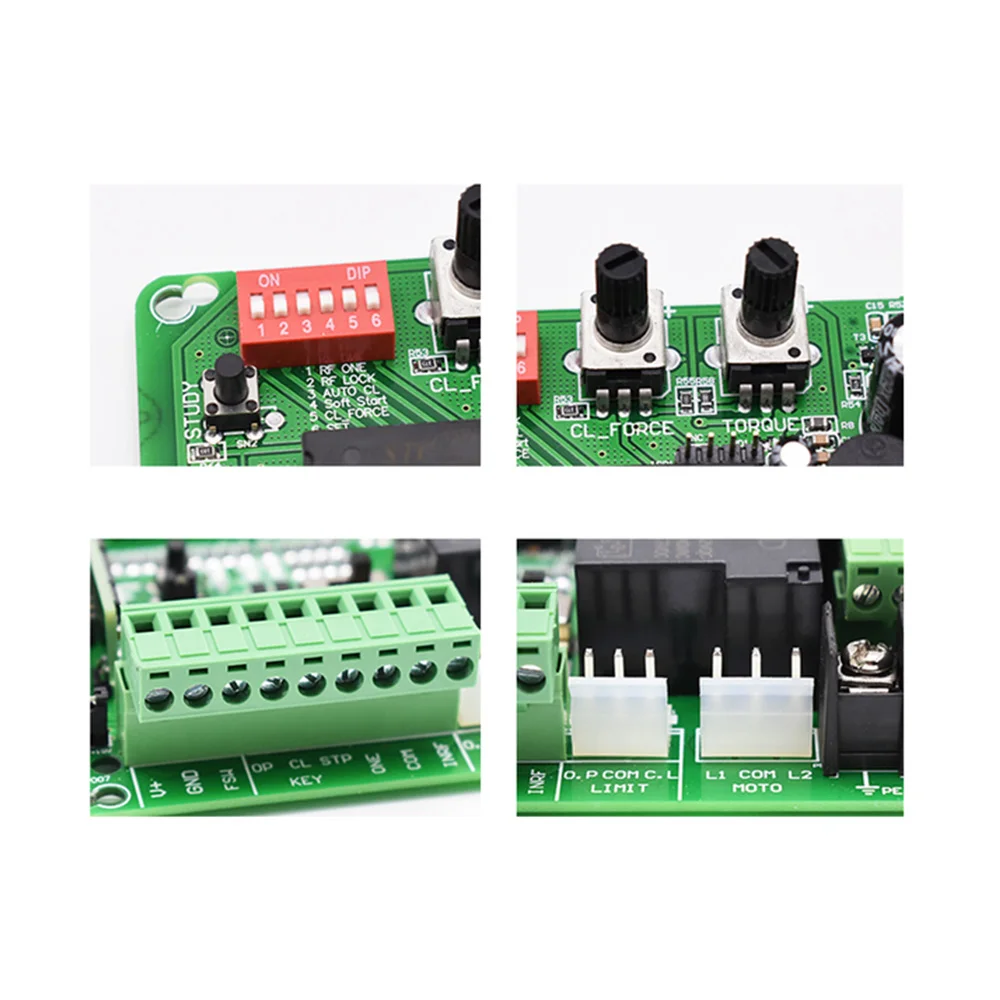 220V-230V AC Sliding Gate Motor Control Board WiFi Tuya Smart App LED Indicator Electric Door Motor with 433mhz Remote Control