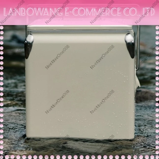 13l-metal-insulated-cooler-steak-gift-ice-bucket-outdoor-car-camping-hotel-refrigerator-custom-logo-available