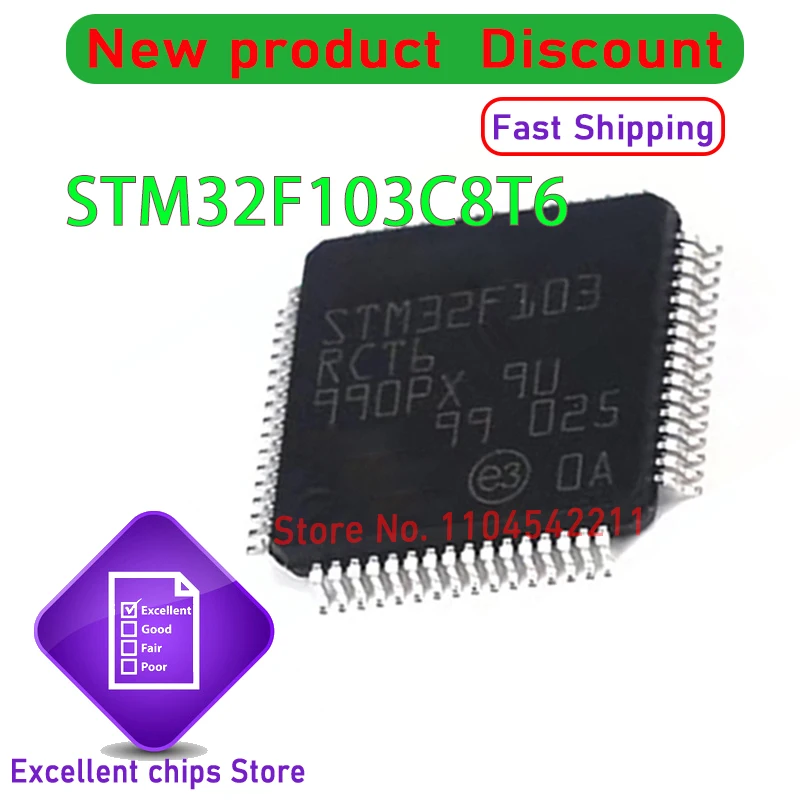 STM32F103C8T6 STM32F103 QFP 1PCS~100PCS/LOT