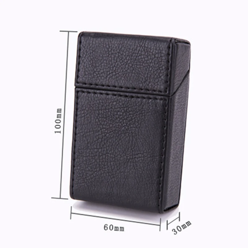 PU Leather Cigarette Case For Tobacco Storage Box Holder For Holding Up To 20 Cigar Protective Cover Lighter Sleeve Gadgets