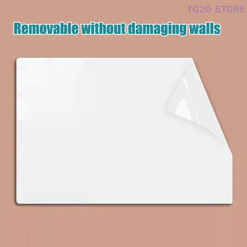 Pizarra blanca electrostática reutilizable extraíble, tablero de dibujo de Graffiti borrable de PP para el hogar para enseñanza y aprendizaje