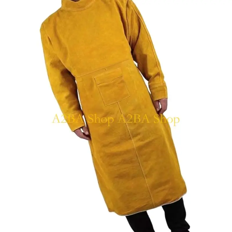 

A2BA Unisex Leather Protective Apron for Welding Heat Insulation & Splash Safety