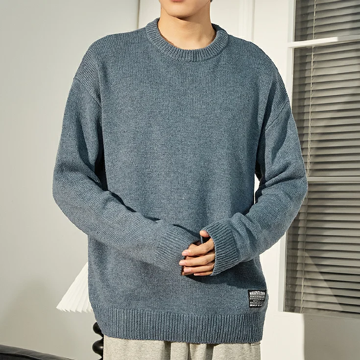 

Tang Series Men's Faionable Simple Casual Knitted Sweater Warm All-Match Spring 2025 Long Sve round Ne Color