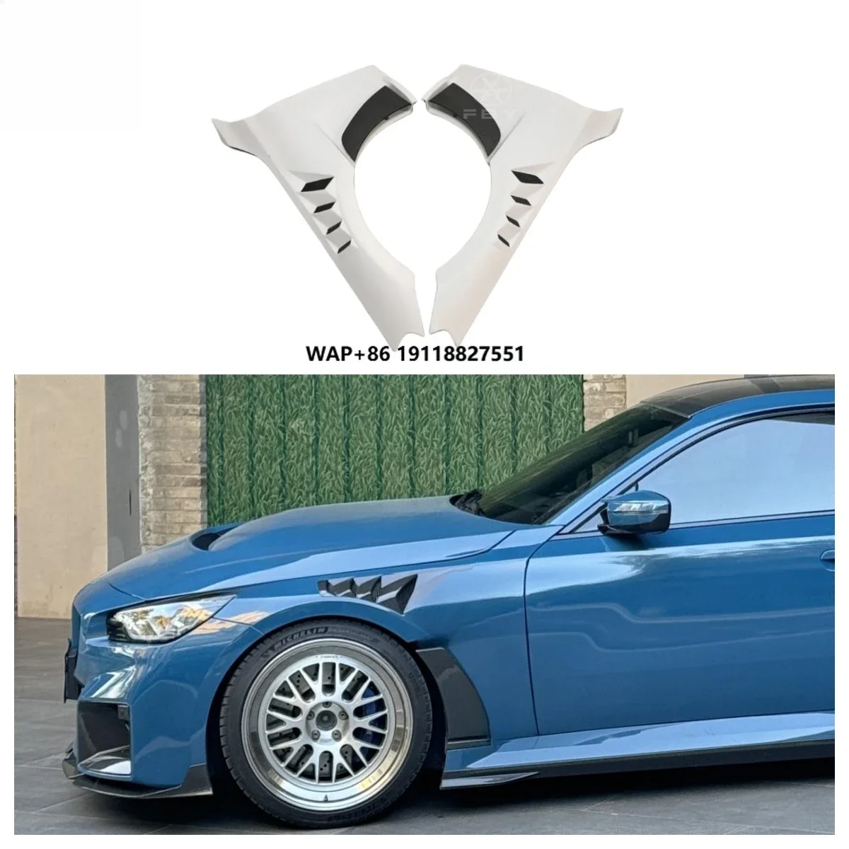 

New Design Dry Carbon Fiber Side Fender for87 M2 2022+ Hight Quality Side Fender Air Vent Body Kit