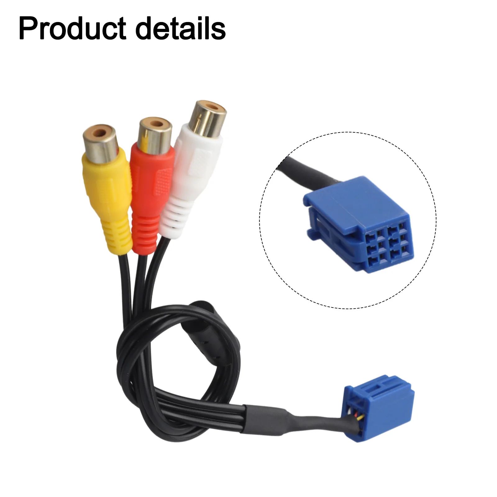 6 Pin Connector VTR Cable Waterproof Design Black Finish Non-deformed Quality VTR Cable Connector For Car Cable