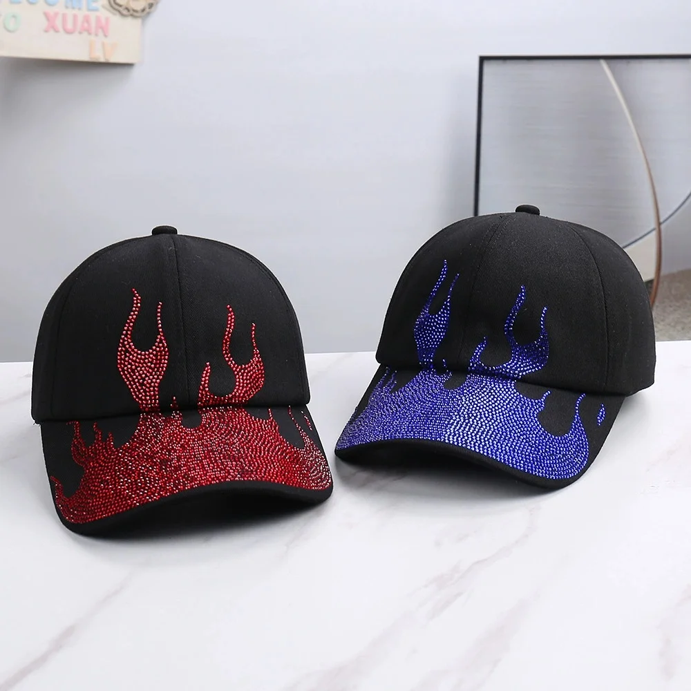 2026 Spring/Summer New Arrival Fashion Flame Print Design Versatile Baseball Cap  Outdoor Casual Duckbill Cap