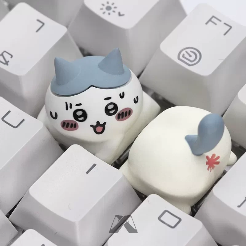 conjunto-de-2-pecas-de-keycaps-artesanais-de-resina-chiikawa-hachiware-usagi-keycaps-personalizados-em-3d-de-desenho-animado-para-decoracao-de-teclado-mecanico