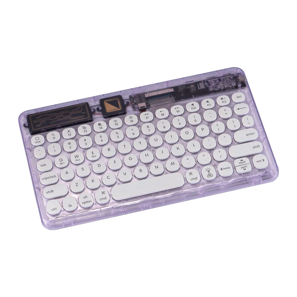 Imagem -02 - Cristal Backlit Teclado Bluetooth para Ipad Air 10.2 10th Samsung Huawei Lenovo Xiaomi Mipad Tablet Teclado do Laptop Cores