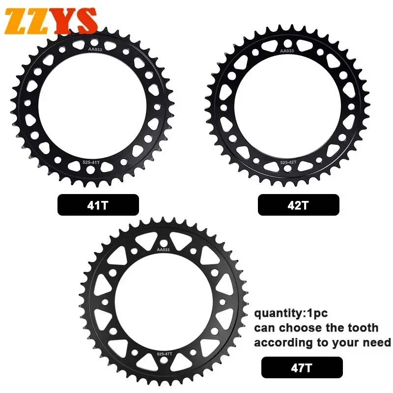 

525 41T 42T 47T 41 Tooth Rear Sprocket Gear Star Wheel Cam Pinion For BMW F800 F 800 R JT3.47 for 10.5mm bolts 2019-2020 F800R