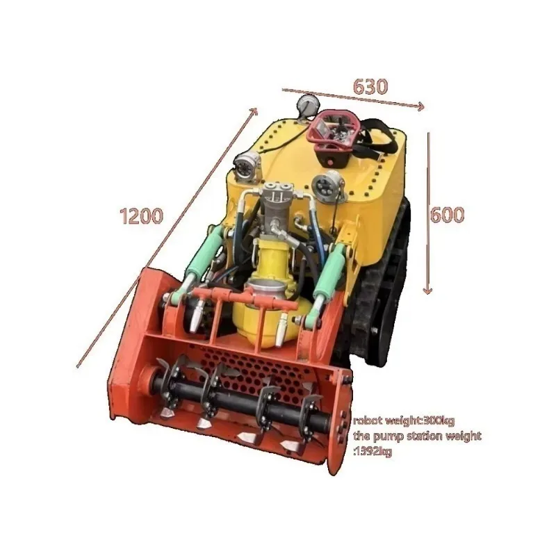 High Quality Underwater Silt Remover Cleaning Dredging Detection Dredge Remote Robot Unmanned Operation for Pond Dredging