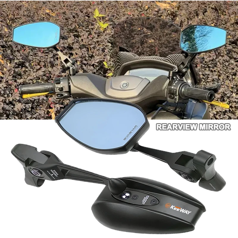 

2 pcs AOS4 Motorcycle Rearview Mirrors Lightweight Adjustable For Keeway Hurricane 50 Vieste K-Light RKV RKF 125 Accessories