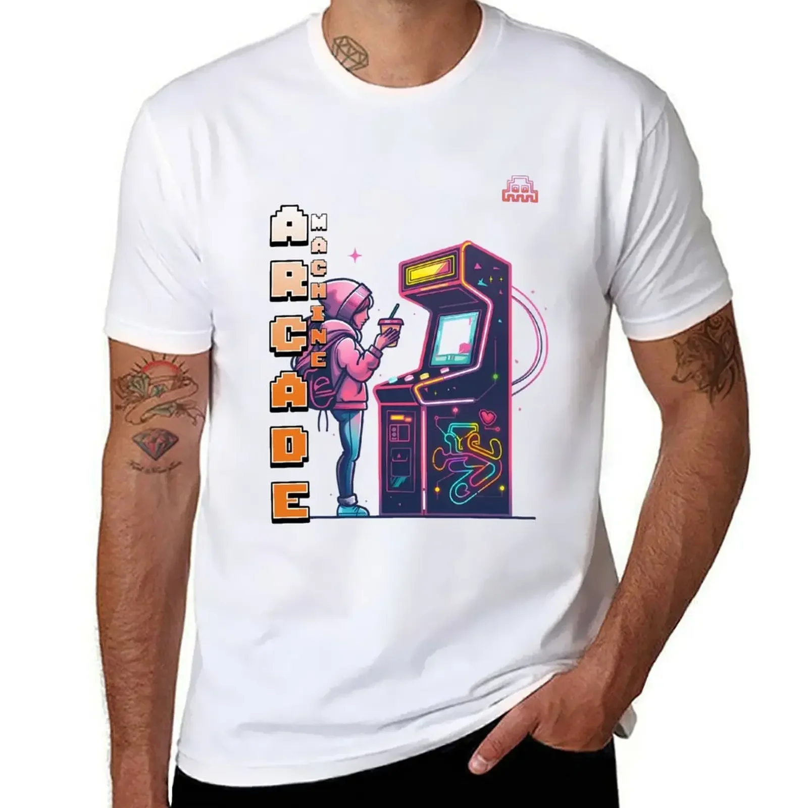 A Touch of Nostalgia for your Life Renew your Space with Art Inspired by Arcade Machines T-shirt anime plain t shirts men manga