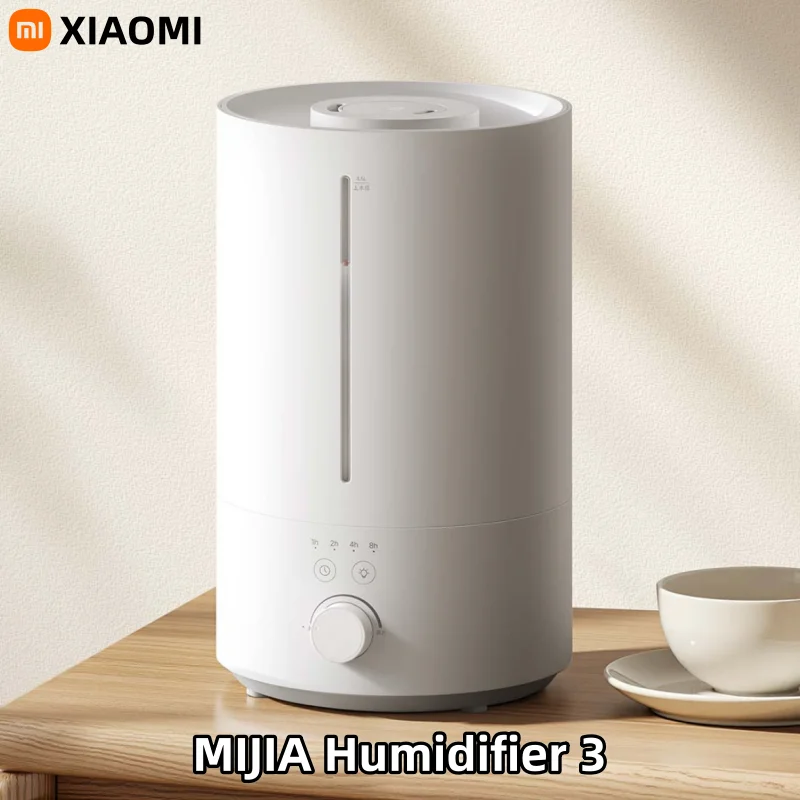 

Mijia Humidifier 3 4.5L Large Capacity Water Addition Light Sound Operation Silver Ion Antibacterial Living Room Home Use