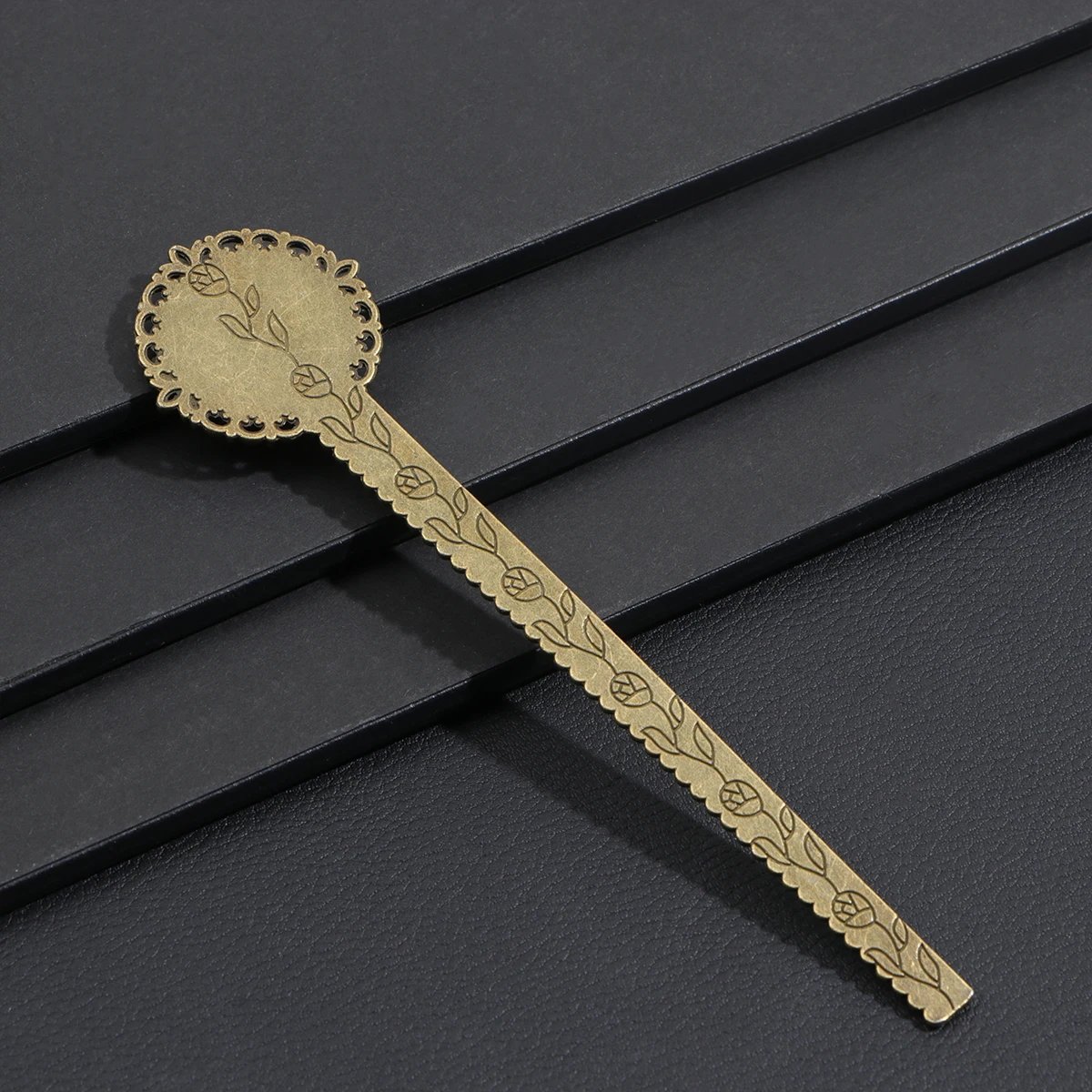 

10 Pcs Retro Bookmark Drawing Template H writing Ruler European Style Metal Learning Tool Mini Stationery Gift Readers Students