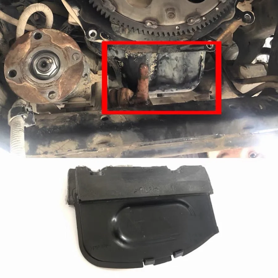 Timing Gear Cover para Toyota Prado, Placa de extremidade traseira, Volante Habitação, Vedação de poeira, acessórios para carro, 11354-75030, LC120, LC150, 2009-2020