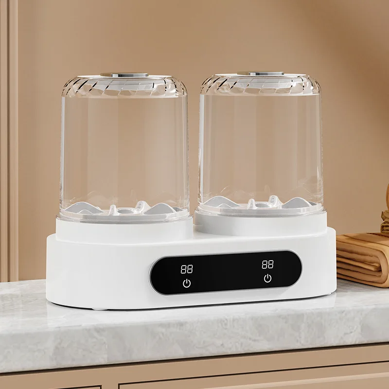 

Портативная мини-стиральная машина USB с двумя отсеками для носков и нижнего белья, со встроенной функцией сушки