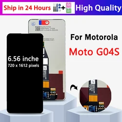 6.56“ IPS LCD For Motorola Moto G04s LCD Display Screen Touch Panel Digitizer For Moto G04s IPS LCD Frame Replacement Part