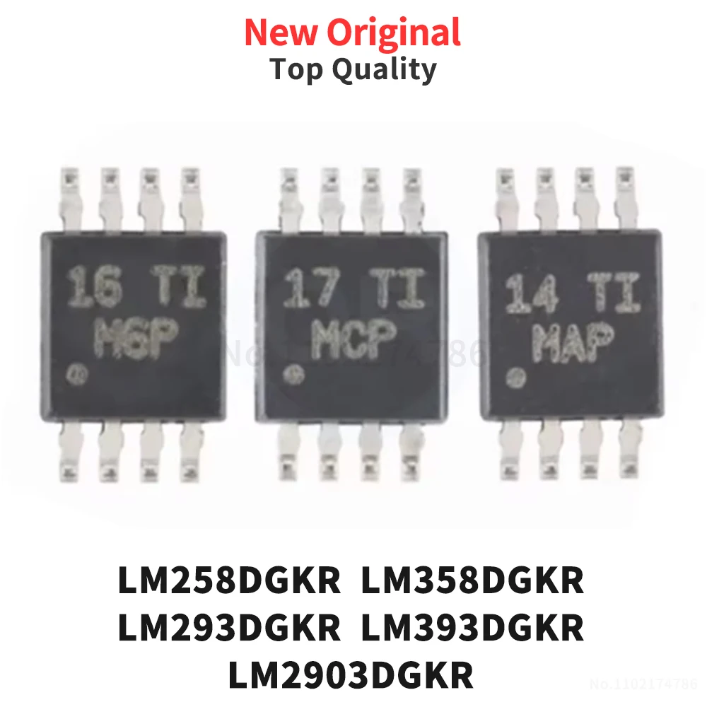 (10 Pcs) LM258DGKR LM358DGKR LM293DGKR LM393DGKR LM2903DGKR New Original M2P M5…