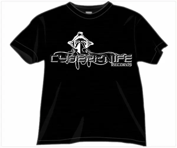 Camiseta con etiqueta de GABBA INDUSTRIAL CYBERKNIFE TEKNO HARDCORE