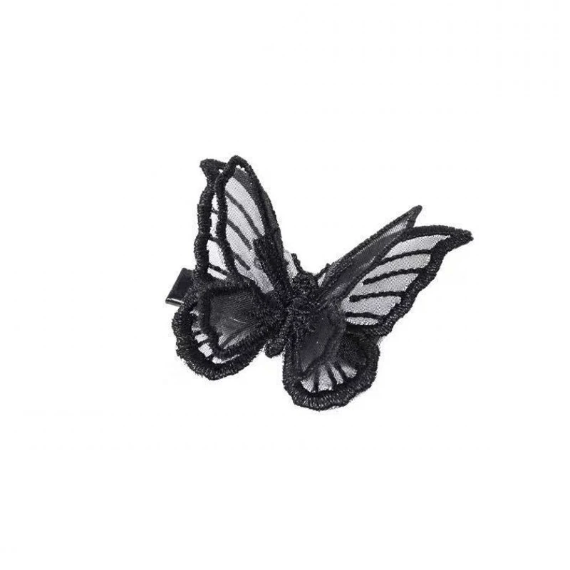 1Pc Butterfly Hair Clip Lace Hair Bows Embroidery Butterfly Hair Pins Hair Accessories for Women Girls Teens Headwear Ornaments