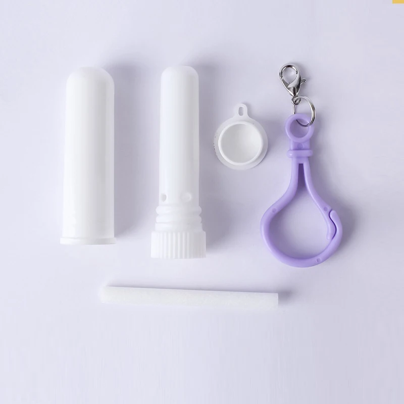 100Pcs Inhaler Stick Essential Oil Aromatherapy Nasal Inhaler Tube With Cotton Wicks Empty Blank Nasal Inhaler For Essential Oil