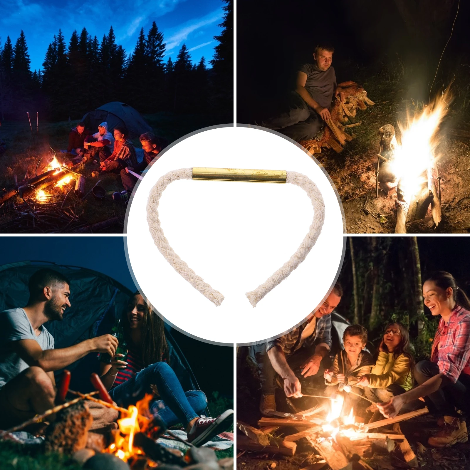 

Hemp Rope Fire Starter Cord Survival Tools Camping Hiking Practical Lightweight Long Lasting Outdoor Use Present Gift