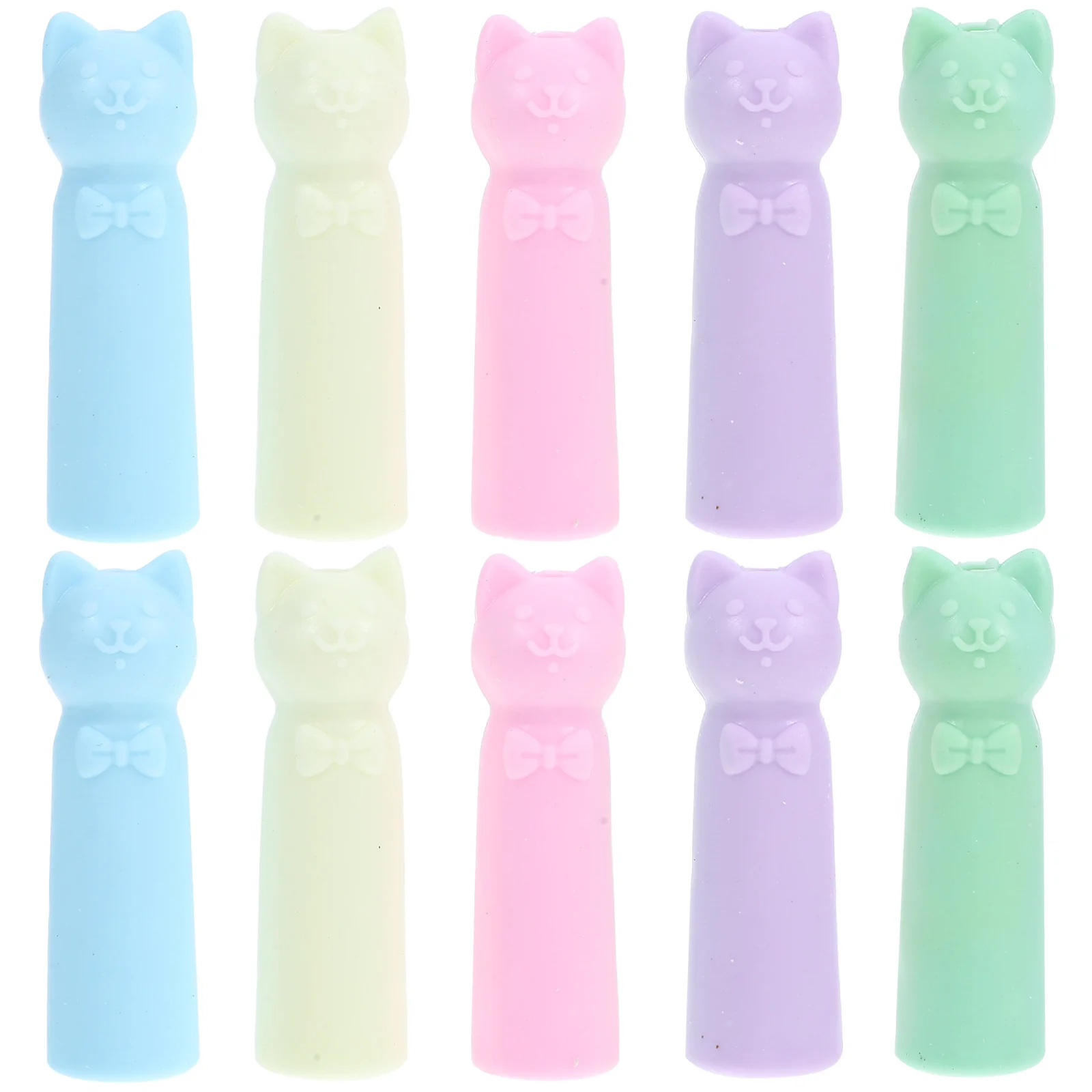 

20 Pcs Cap Extender Cartoon Protector Covers Sharpener Tip Stationery Cap Covers Pens Drawing Teaching Tools Pen Caps