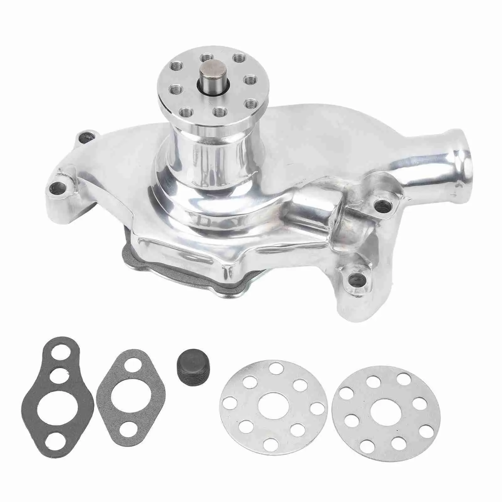 

High Volume Short Water Pump Aluminum Large Water Flow for sbc V8 283 327 350 1955 to 1985