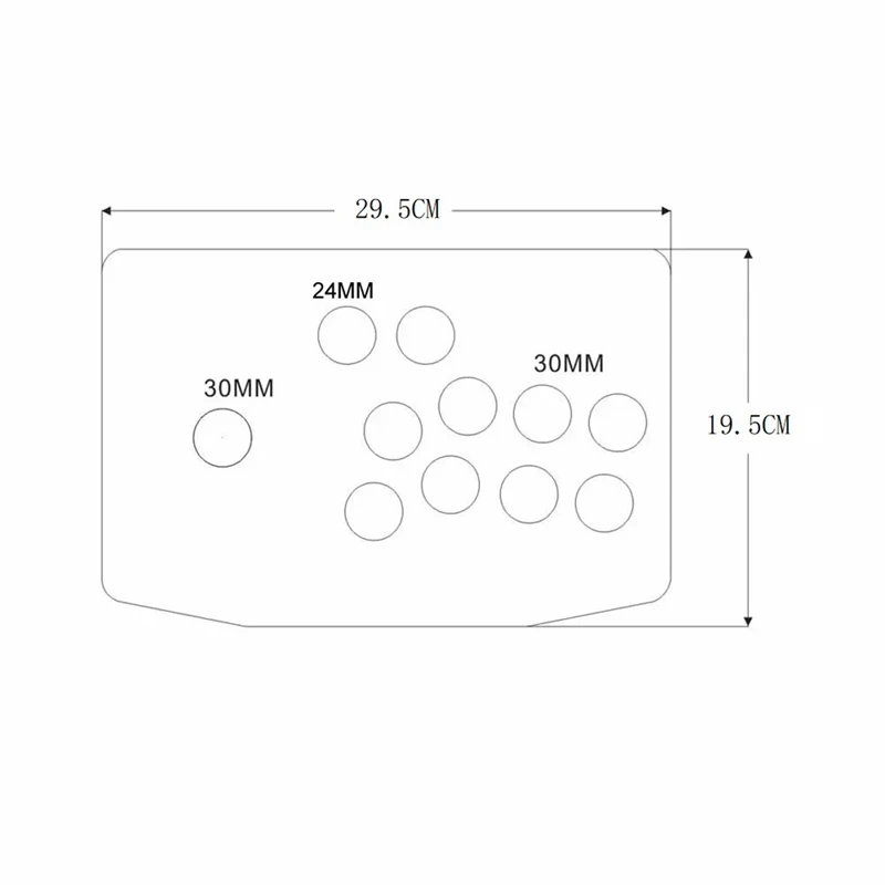 Arcade Joystick Acrylic Panel Case For Arcade Game Machine DIY Can Be Installed Joystick Button For Retro Video Game Durable