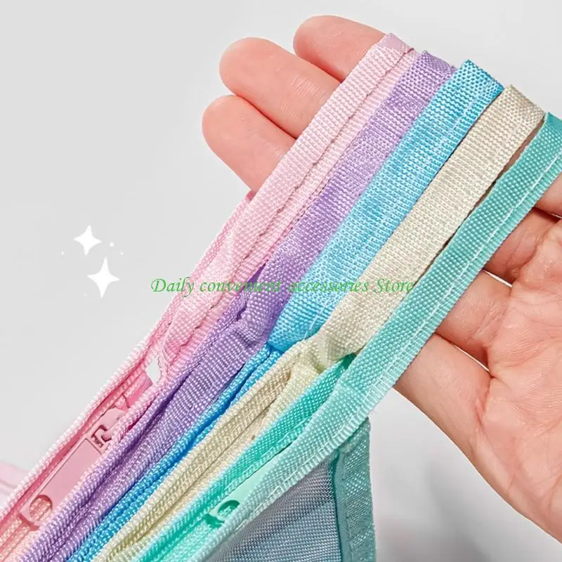 

97QB ​​5pc Transparent Zippered Document Carriers, ‌robust‌ Network‌ Manager‌ Bags for Schoolchild