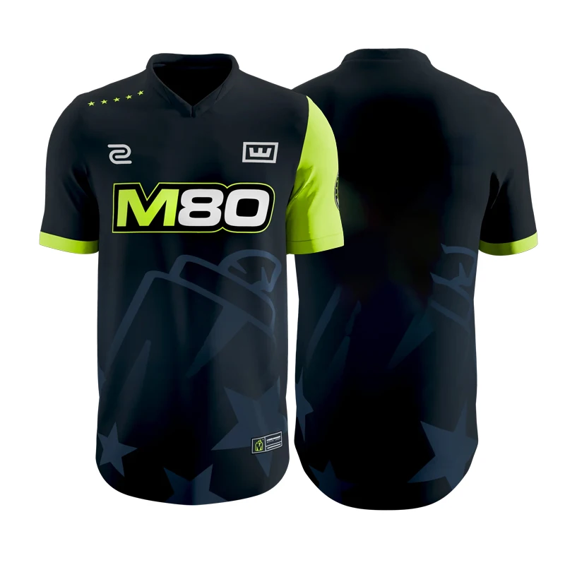 Camiseta Esports FUSE 2026 M80, Número 6 Arcoíris, Siege CS2 Munich Major, para Hombre y Mujer, Personalizable con Nombre y Bandera, Talla Grande