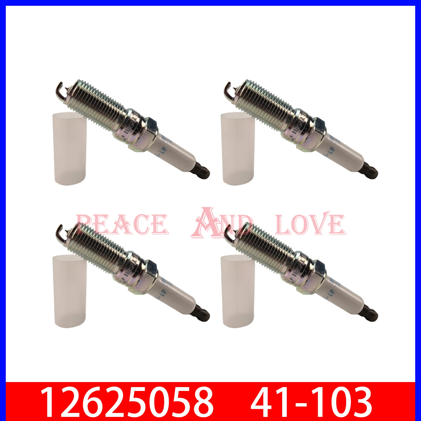 

4PCS Original 12625058 41-103 0242230611 Spark Plug for Chevrolet Malibu Colorado HHR Captiva TRAILBLAZER For GMC Canyon