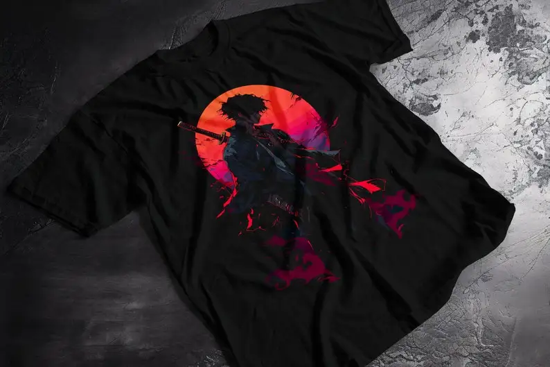 Space Cowboy Samurai Sci Fi Anime Shirt