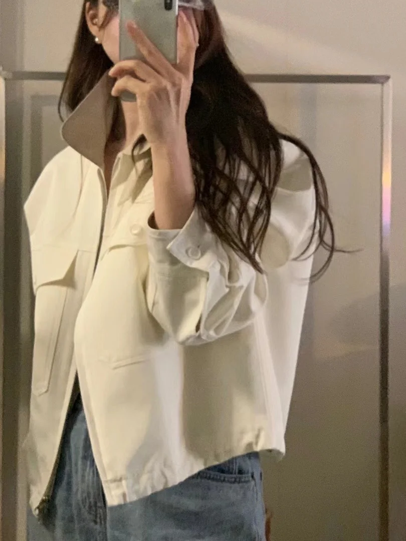 

Sli Ретро Цвет Блуэт Воротник Женский Простой Модный Дизайн Топ Полиэфирное Волокно Свободный Крой Корейский Sle Зимний Верх...