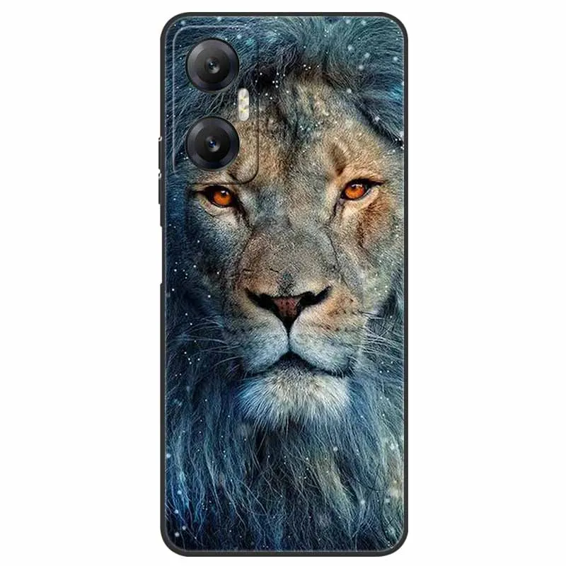 For Infinix Hot 20 5G Case Shockproof TPU Bumper Silicone Soft Phone Cover for Infinix Hot20 5G Cases Wolf Lions Painted X666B