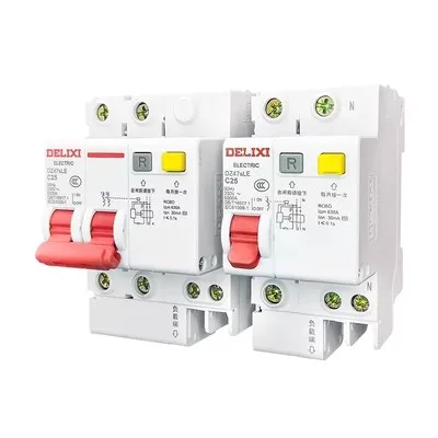 Free Shipping DZ47LE DZ47sLE C6 C10 C16A C40 Earth Leakage Circuit Breaker Residual Current 6A 10A 16A 20A 25A 32A 40A 50A 63A