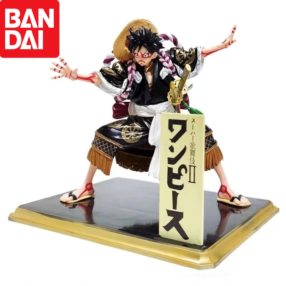 6.5cm One Piece Kabuki Straw Hat Pirate Luffy Kimono Anime Action Figures Collectible Model Adult Kids Toy Gifts Trendy