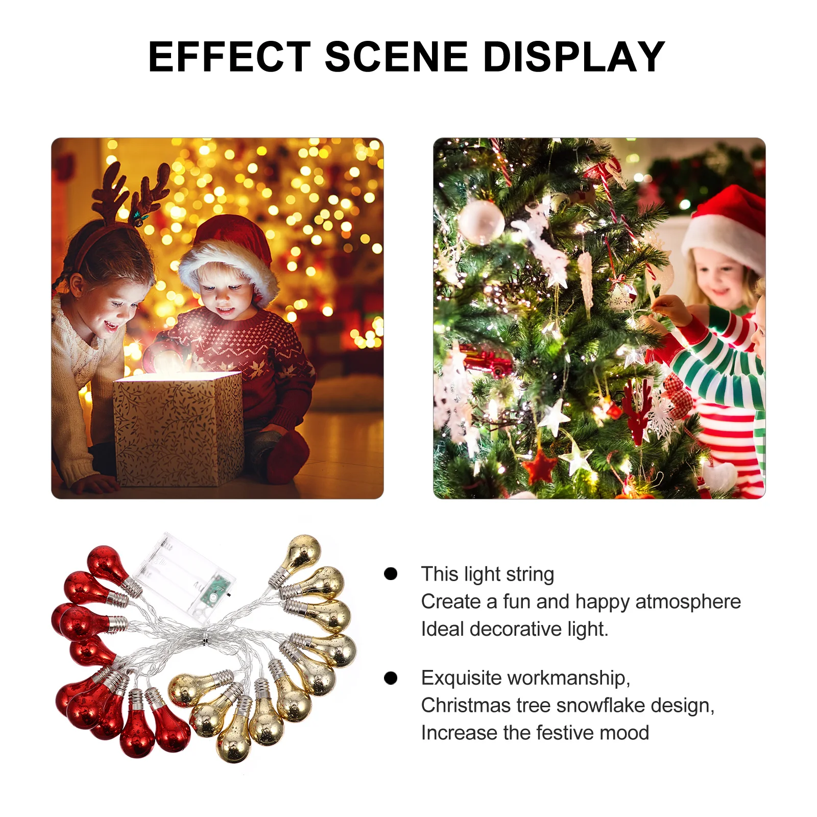 

Christmas Decor Ball Light String Decorative Lamp Led Balls Decorate Tree Decoration