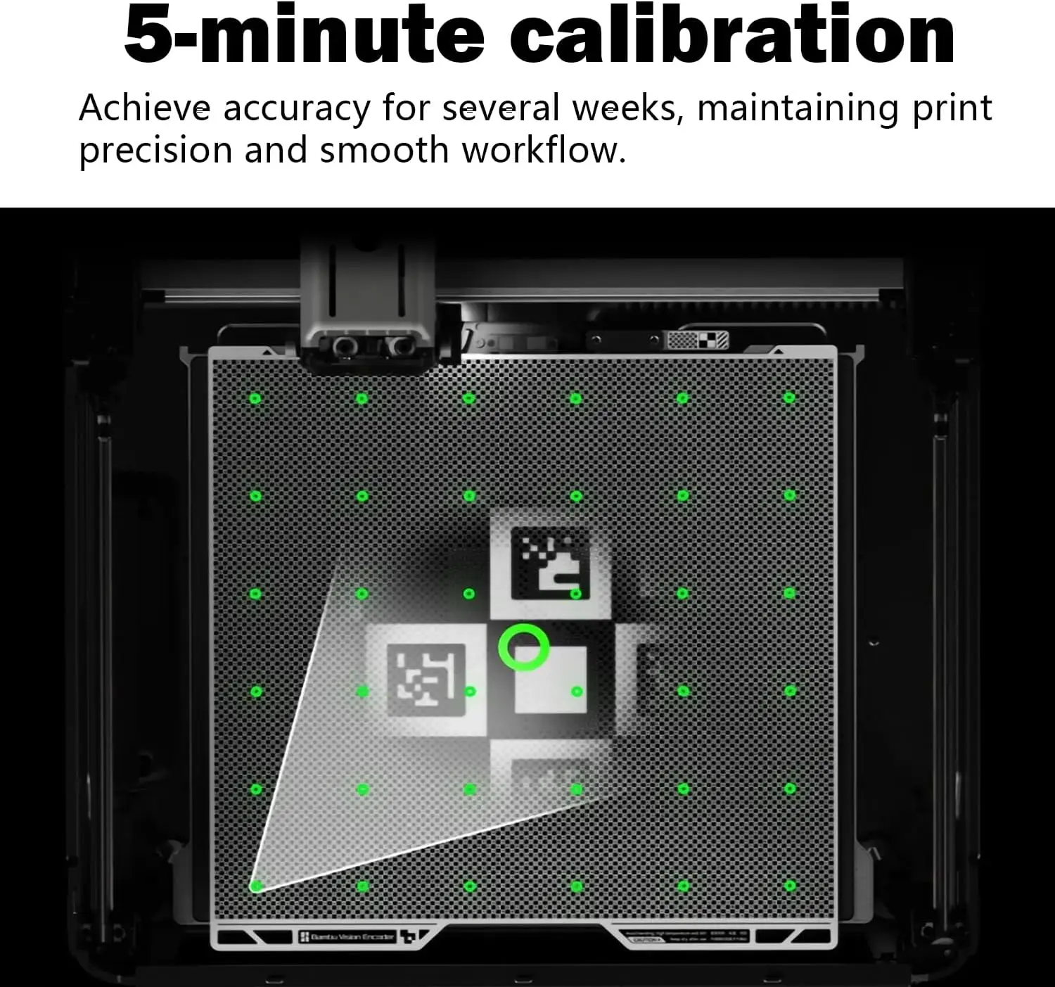 Para bambu lab h2d visão codificador 50μm precisão de movimento ferramenta de calibração avançada acessórios originais para impressora 3d h2d