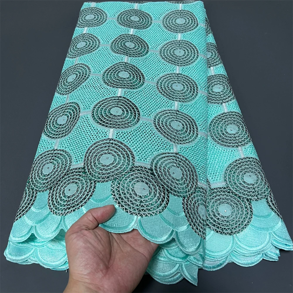 

2025 Nigerian Tulle Lace Fabrics Latest Beaded sequins Mesh African Lace Fabric Bride French Net Lace Fabric zj074